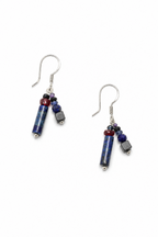 LAZULI VINE · Lapis & Mixed Gemstone Earrings