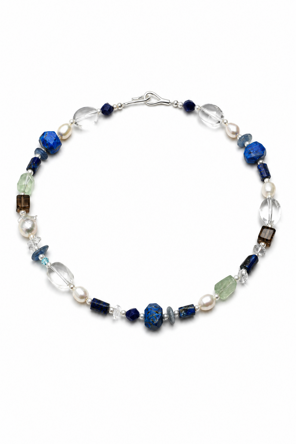 CYAN NEBULA · Lapis & Crystal Necklace