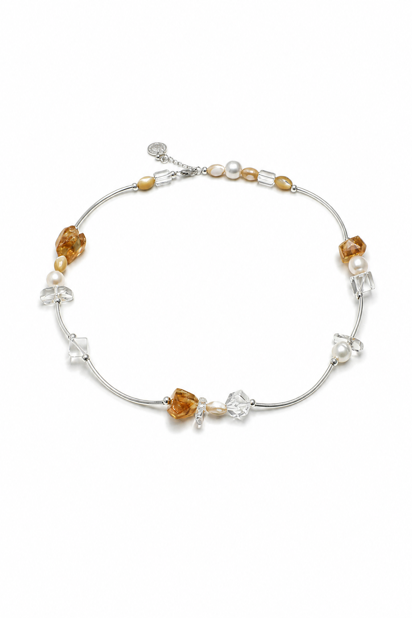 AMBER VINE · Citrine & Quartz Necklace