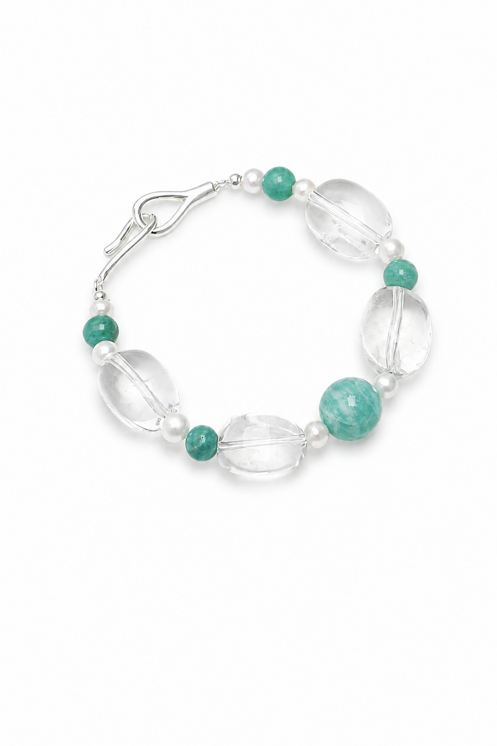 AMAZON RIPPLE · Amazonite & Quartz Bracelet