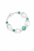 AMAZON RIPPLE · Amazonite & Quartz Bracelet