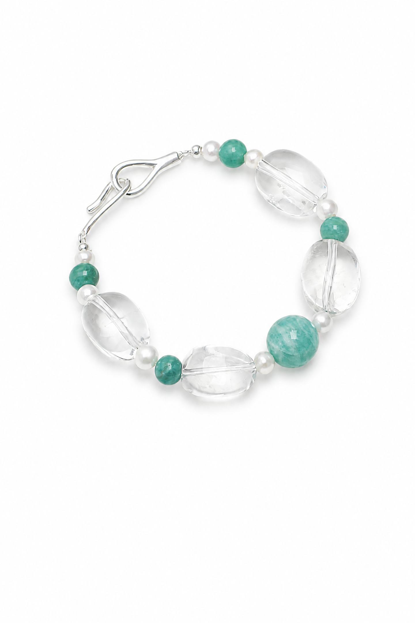 AMAZON RIPPLE · Amazonite & Quartz Bracelet