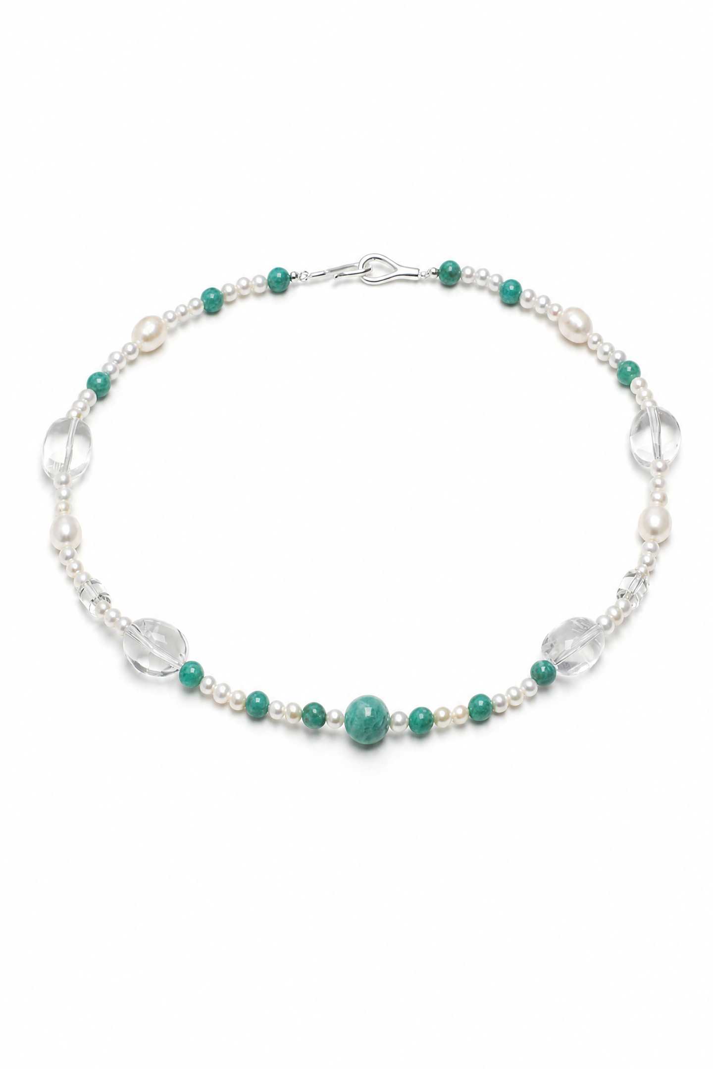 AMAZON TIDE · Amazonite & Quartz Necklace