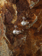 FISHTAIL TIDE · Baroque Pearl Stud Earrings