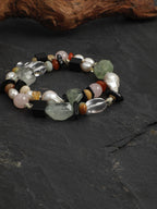 WILDERNESS ESSENCE · Green Quartz & Prehnite Necklace