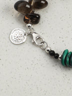 DEEP FOREST SHARD · Smoky Quartz & Malachite Bracelet