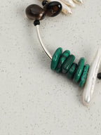DEEP FOREST SHARD · Smoky Quartz & Malachite Bracelet