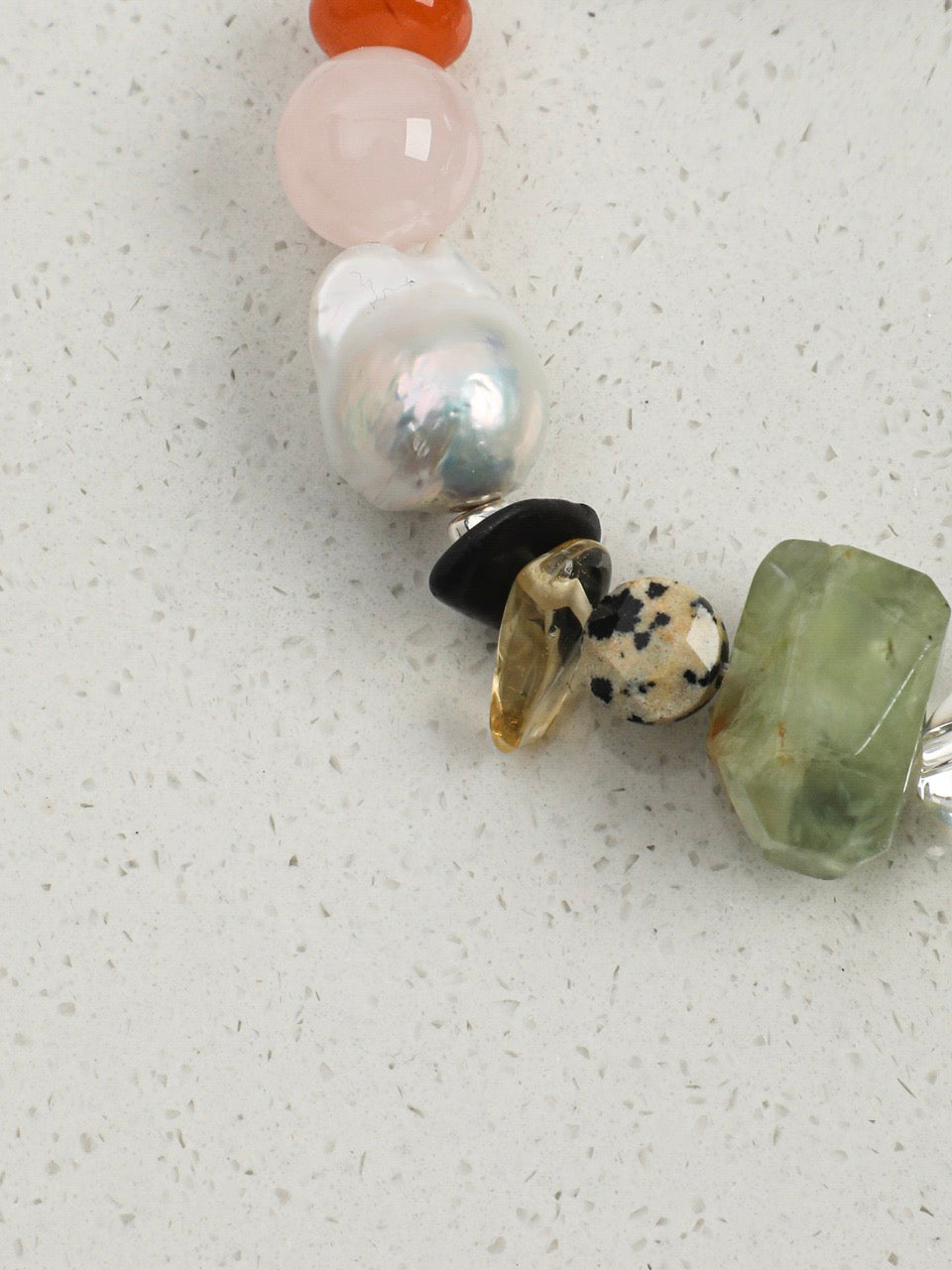 WILDERNESS ESSENCE · Green Quartz & Prehnite Bracelet