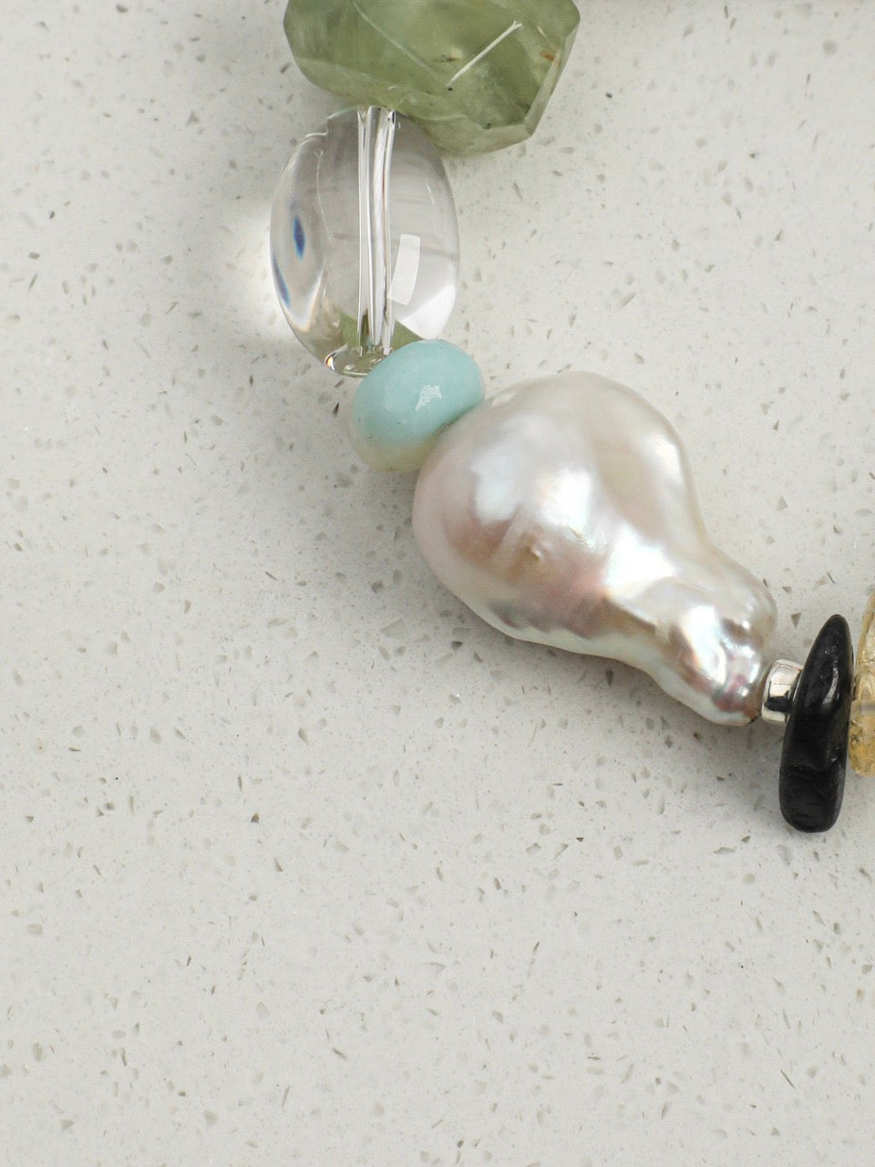 WILDERNESS ESSENCE · Green Quartz & Prehnite Bracelet