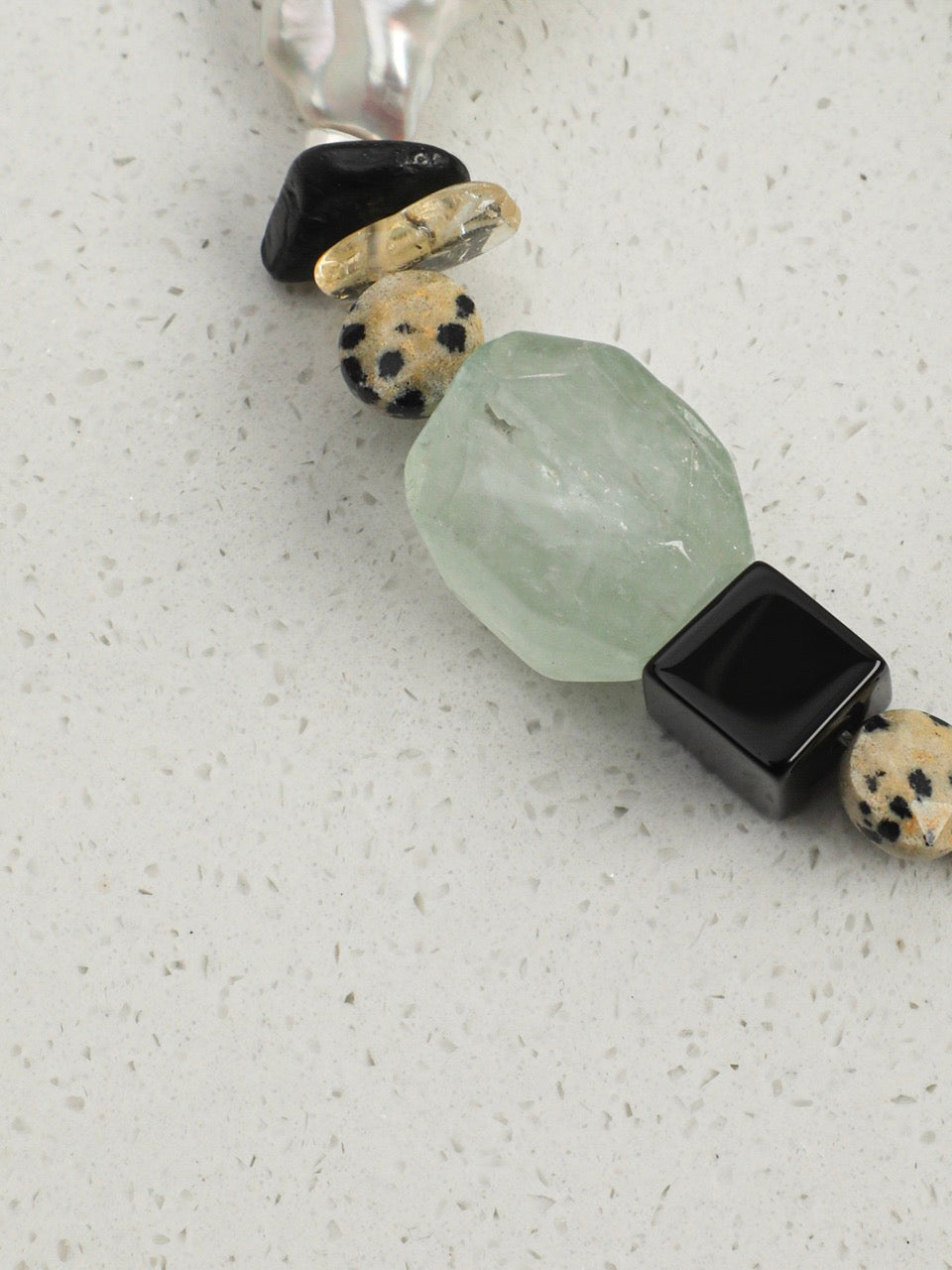WILDERNESS ESSENCE · Green Quartz & Prehnite Bracelet