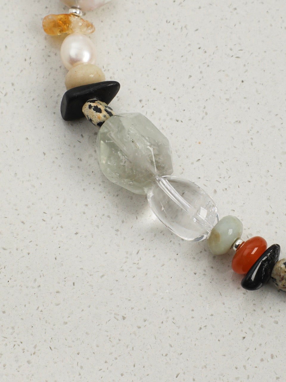 WILDERNESS ESSENCE · Green Quartz & Prehnite Necklace