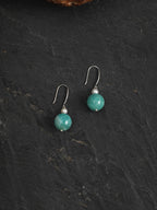 AMAZON DROP · Amazonite Sphere Earrings