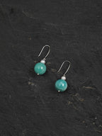 AMAZON DROP · Amazonite Sphere Earrings