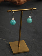 AMAZON DROP · Amazonite Sphere Earrings