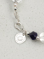 CYAN NEBULA · Lapis & Crystal Bracelet