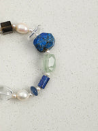 CYAN NEBULA · Lapis & Crystal Bracelet
