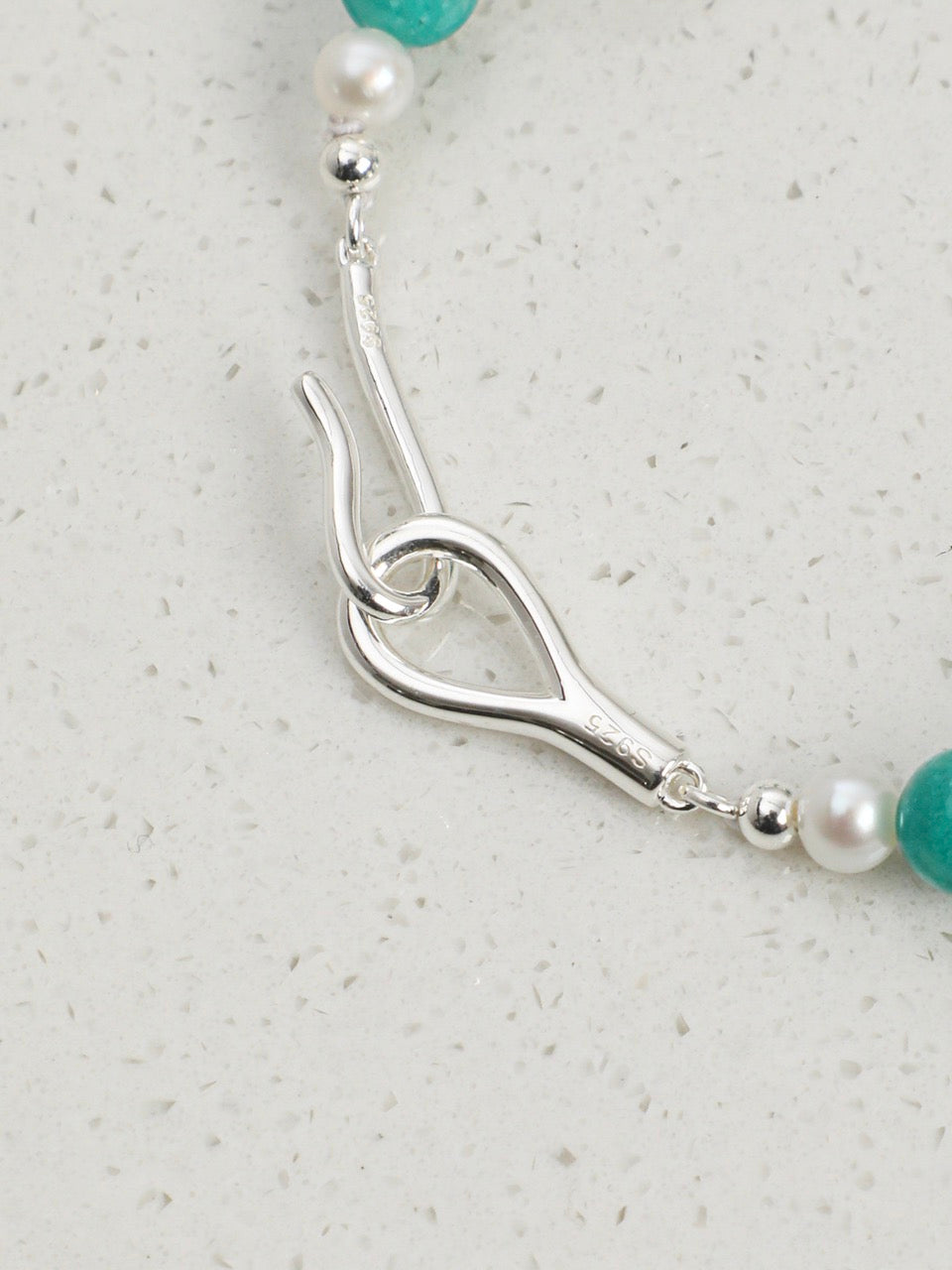 AMAZON RIPPLE · Amazonite & Quartz Bracelet