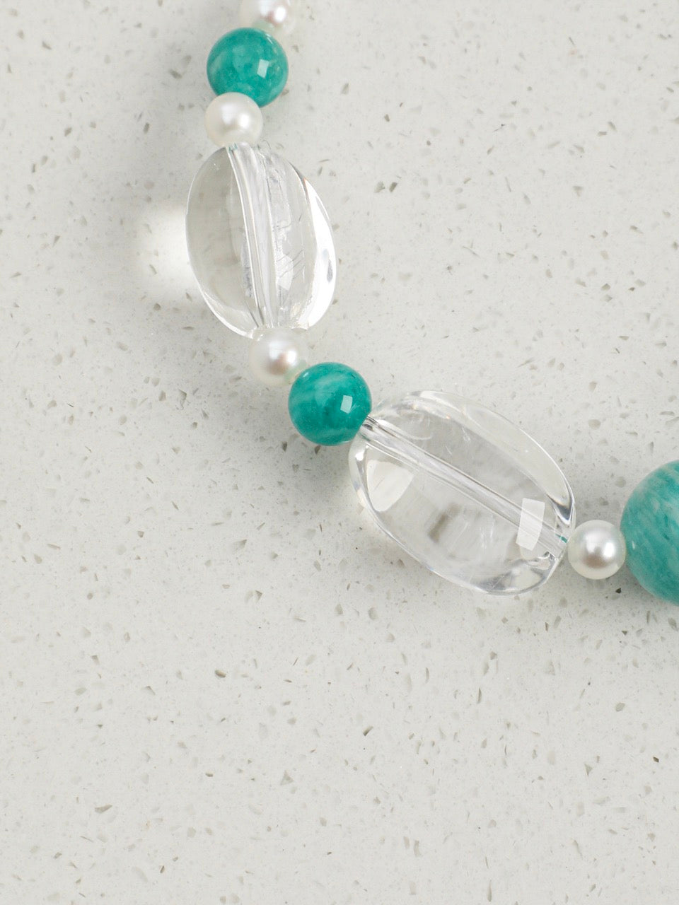 AMAZON RIPPLE · Amazonite & Quartz Bracelet