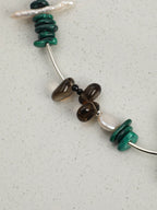 FOREST SHARD · Smoky Quartz & Malachite Necklace