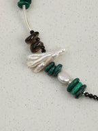 FOREST SHARD · Smoky Quartz & Malachite Necklace