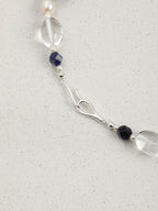 CYAN NEBULA · Lapis & Crystal Necklace