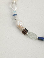 CYAN NEBULA · Lapis & Crystal Necklace