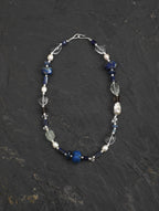 CYAN NEBULA · Lapis & Crystal Necklace