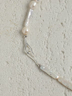 DEEP TIDAL MARK · Lapis & Pearl Necklace