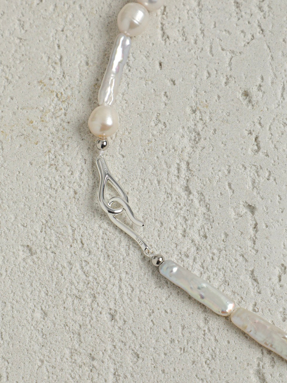 DEEP TIDAL MARK · Lapis & Pearl Necklace