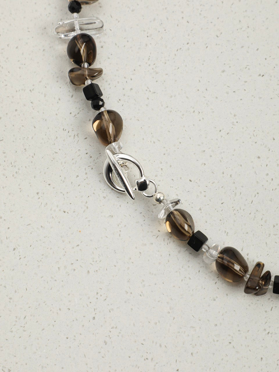 SMOKY ORDER · Quartz & Tourmaline Necklace