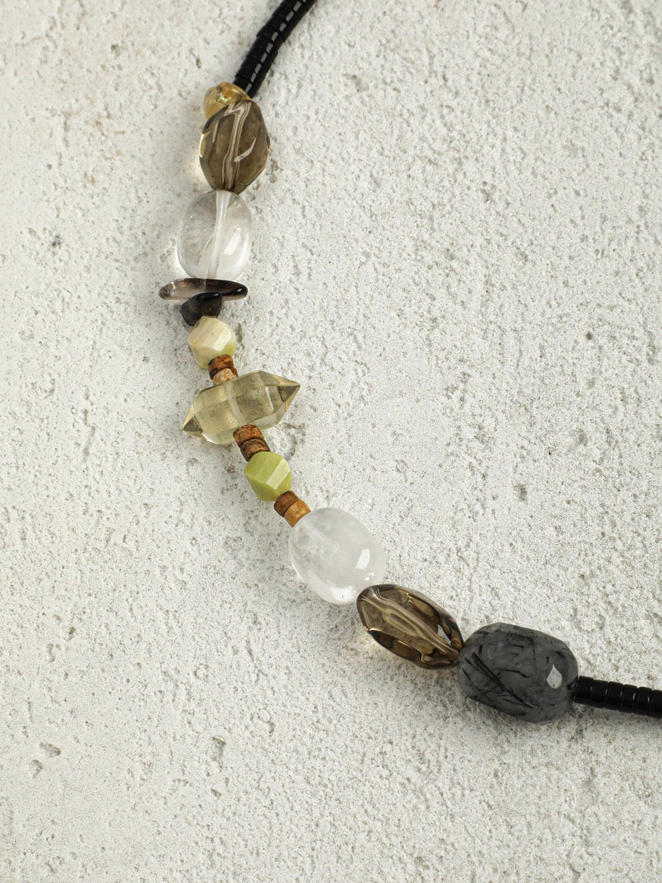 OBSIDIAN RAMPART · Multi-Stone Necklace