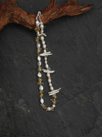 GOLDEN HARVEST · Citrine & Baroque Pearl Necklace