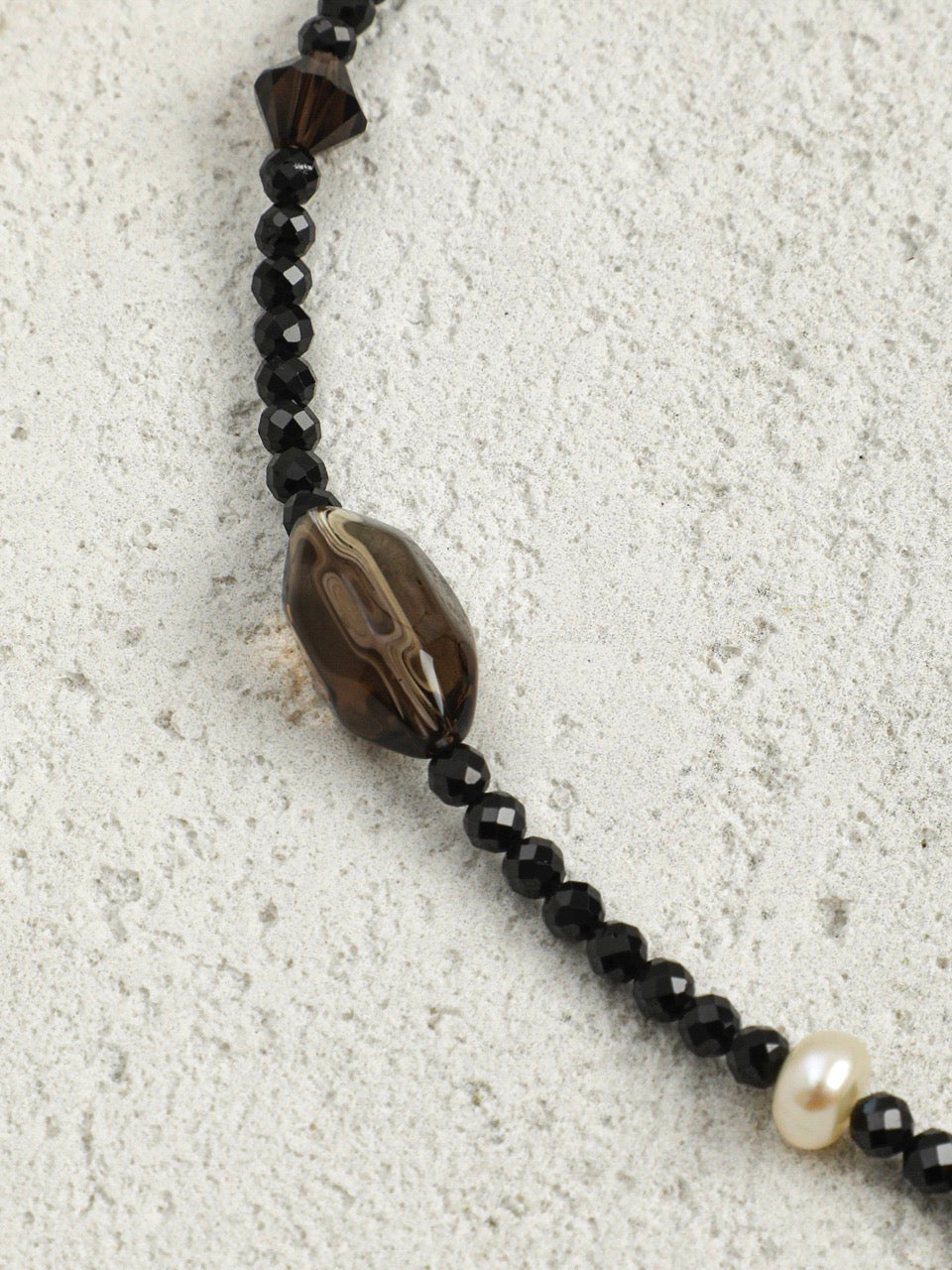 NOCTURNE TRACE · Agate & Tourmaline Necklace