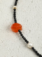 NOCTURNE TRACE · Agate & Tourmaline Necklace