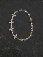 GOLDEN HARVEST · Citrine & Baroque Pearl Necklace