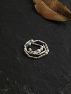 DEEP TIDAL MARK · Lapis & Pearl Necklace