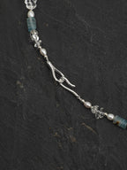 GLACIAL TIDE · Dumortierite & Pearl Necklace