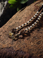 SMOKY STRUCTURE · Onyx & Citrine Necklace