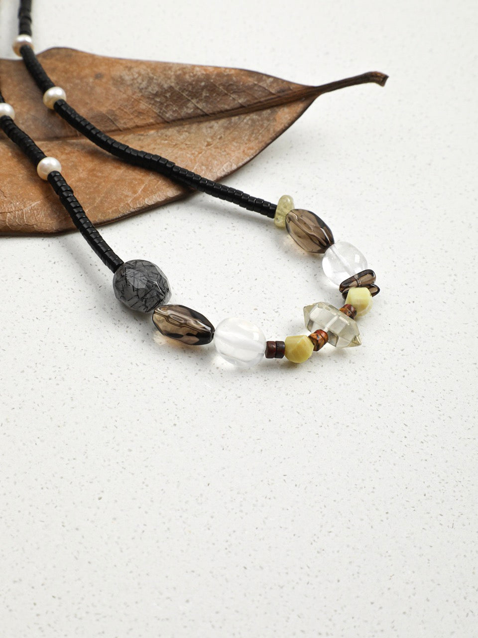 OBSIDIAN RAMPART · Multi-Stone Necklace