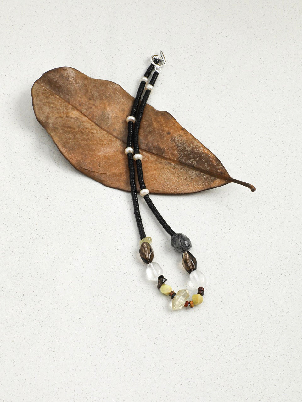 OBSIDIAN RAMPART · Multi-Stone Necklace