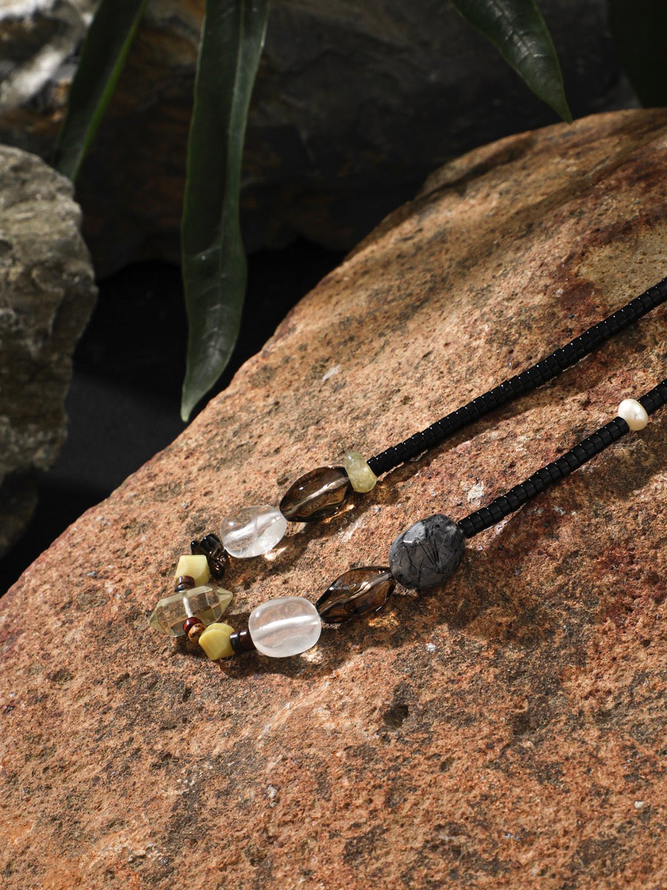 OBSIDIAN RAMPART · Multi-Stone Necklace