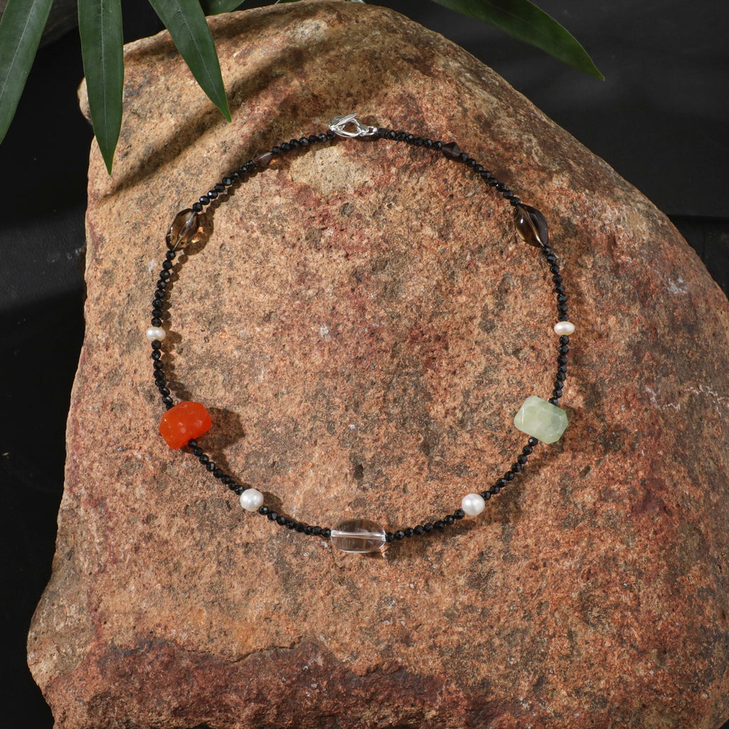 NOCTURNE TRACE · Agate & Tourmaline Necklace
