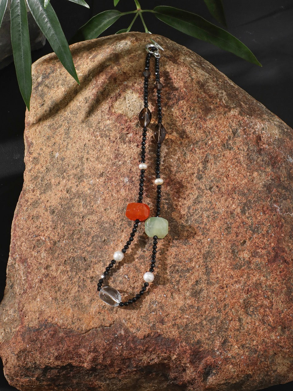 NOCTURNE TRACE · Agate & Tourmaline Necklace