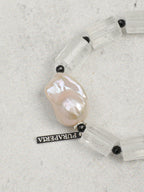 LUNAR COLUMN · Quartz & Baroque Pearl Bracelet