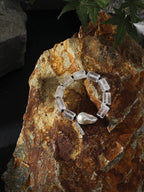 LUNAR COLUMN · Quartz & Baroque Pearl Bracelet