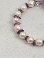 VIOLET DUST · Amethyst & Pearl Bracelet