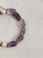 VIOLET DUST · Amethyst & Pearl Bracelet