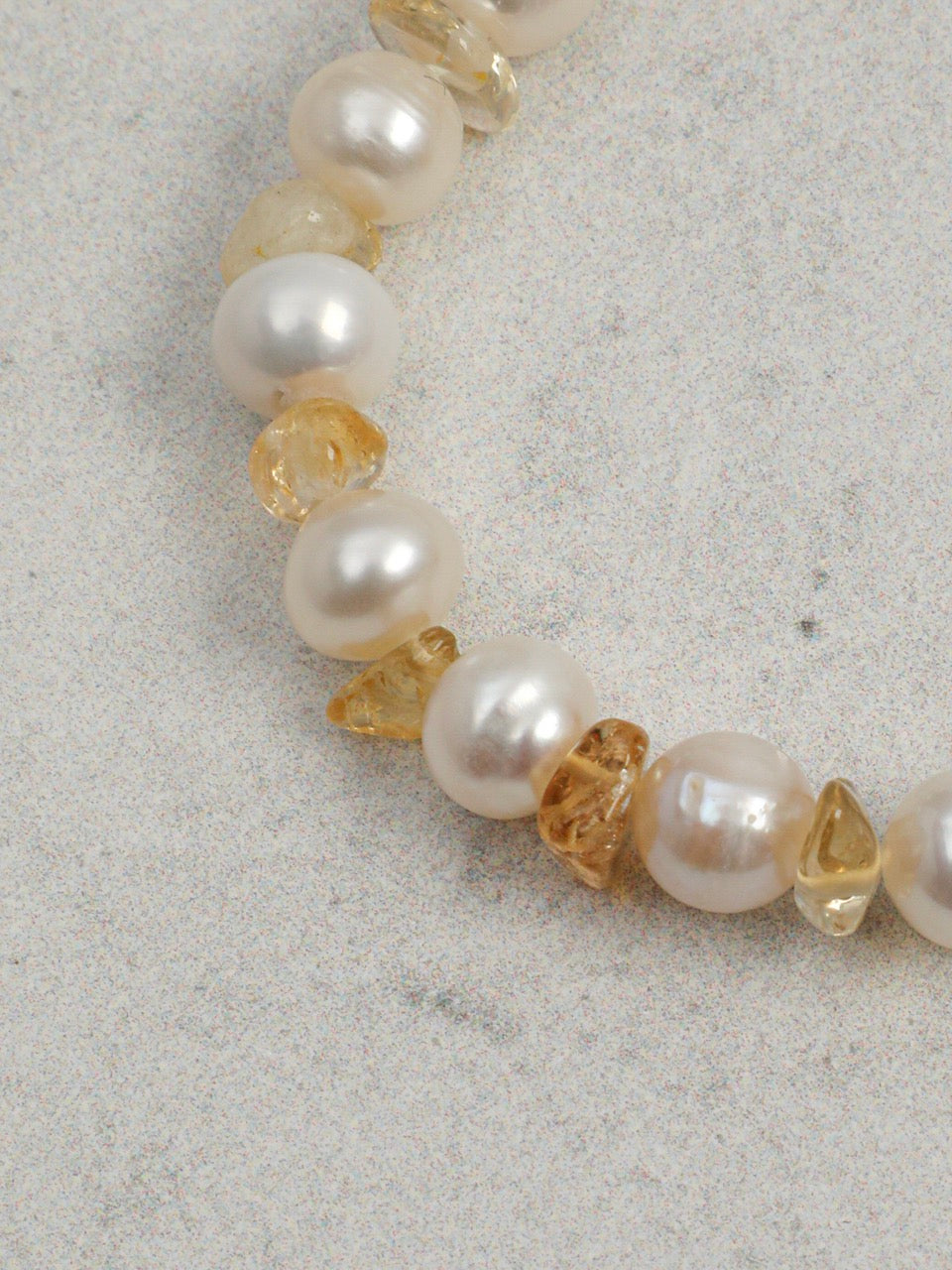 AMBER SCAR · Citrine & Pearl Bracelet