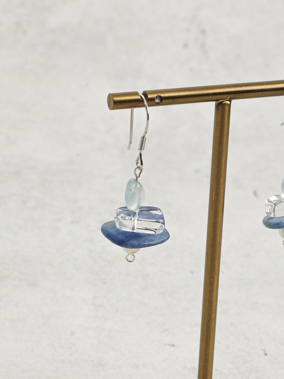 AZURE TIDAL · Aquamarine & Kyanite Earrings