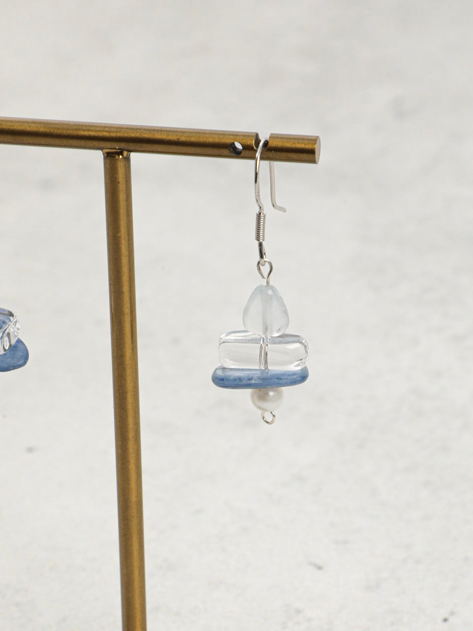 AZURE TIDAL · Aquamarine & Kyanite Earrings